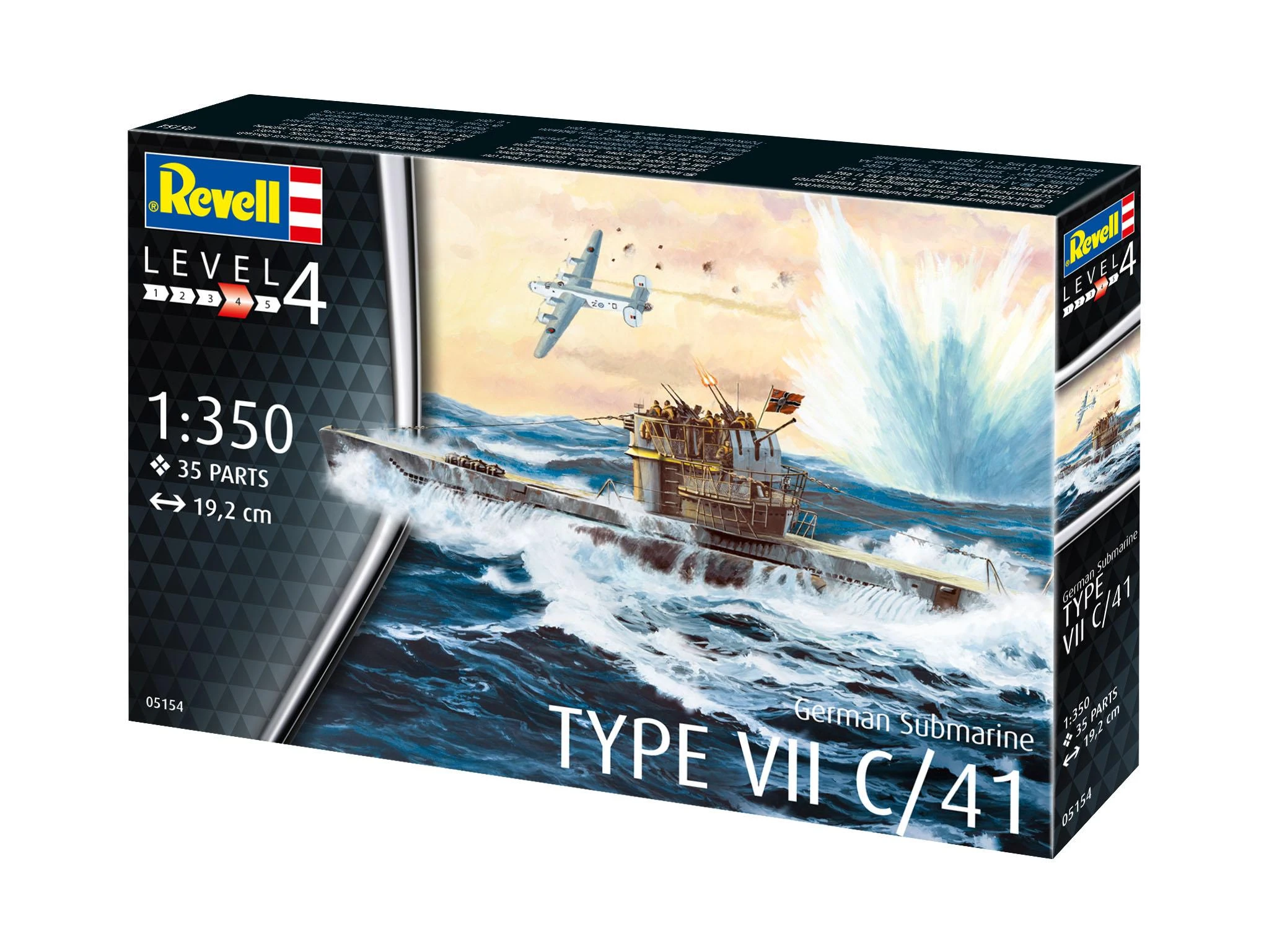 Revell Vokiečių povandeninis laivas Type VII C/41 1:350 (05154)