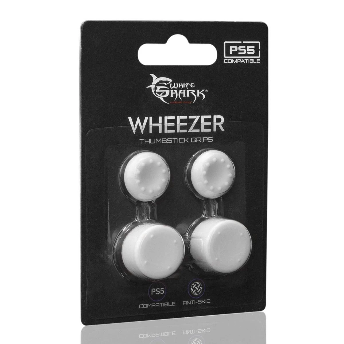 White Shark Wheezer White, PS5 sillicone thumb grips