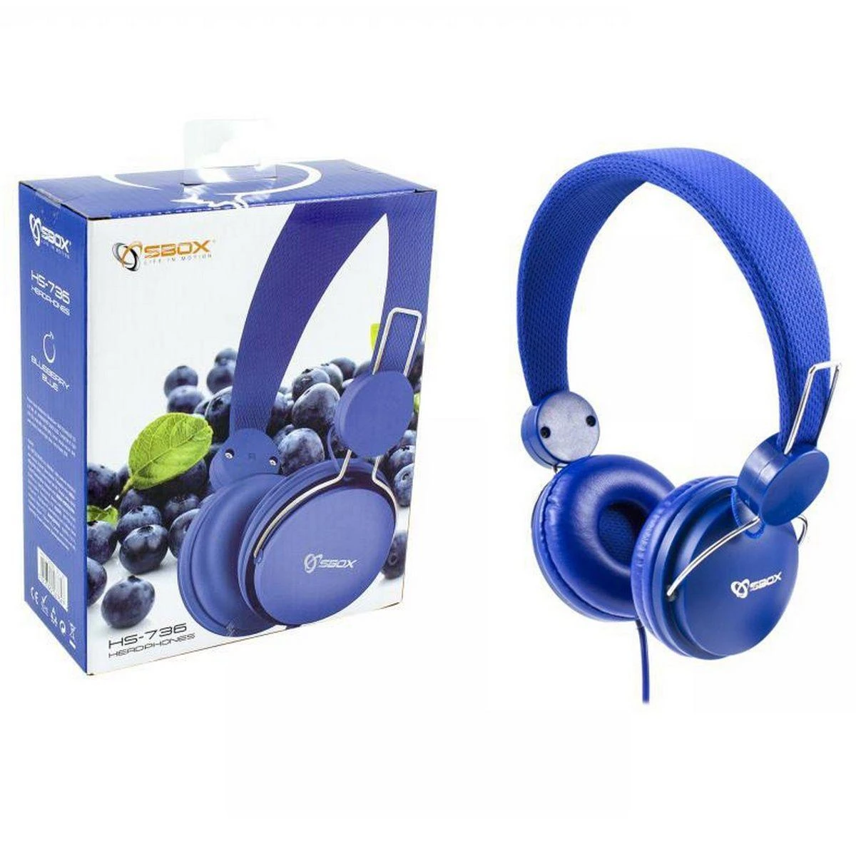 Ausinės Sbox Technology Mėlyna Sbox HS-736BL Mėlyna