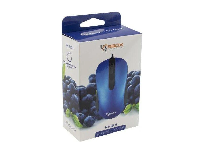 Sbox Technology Sbox M-901 Optinė pelė mėlynos spalvos