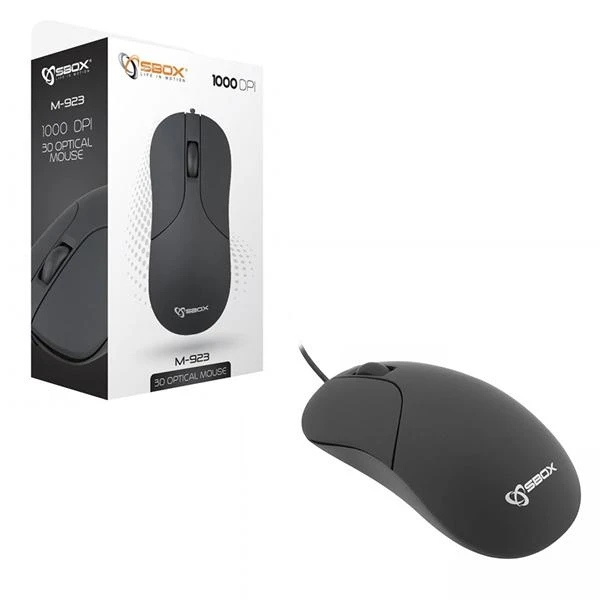 Pelė Sbox Technology Sbox M-923 juodos spalvos