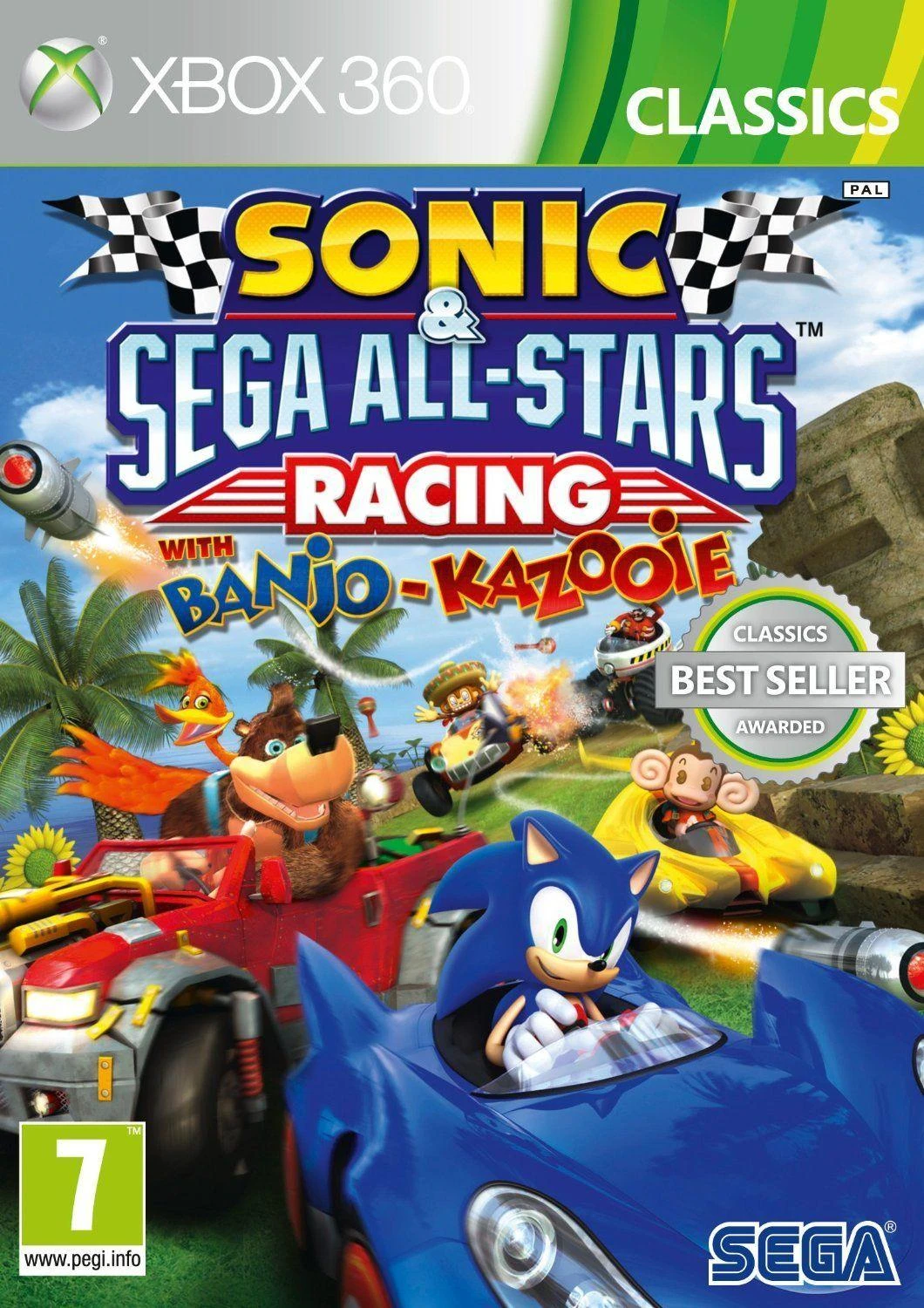 „Sonic and SEGA All-Stars Racing“ su „Banjo & Kazooie“ (klasika) – „XBOX 360“