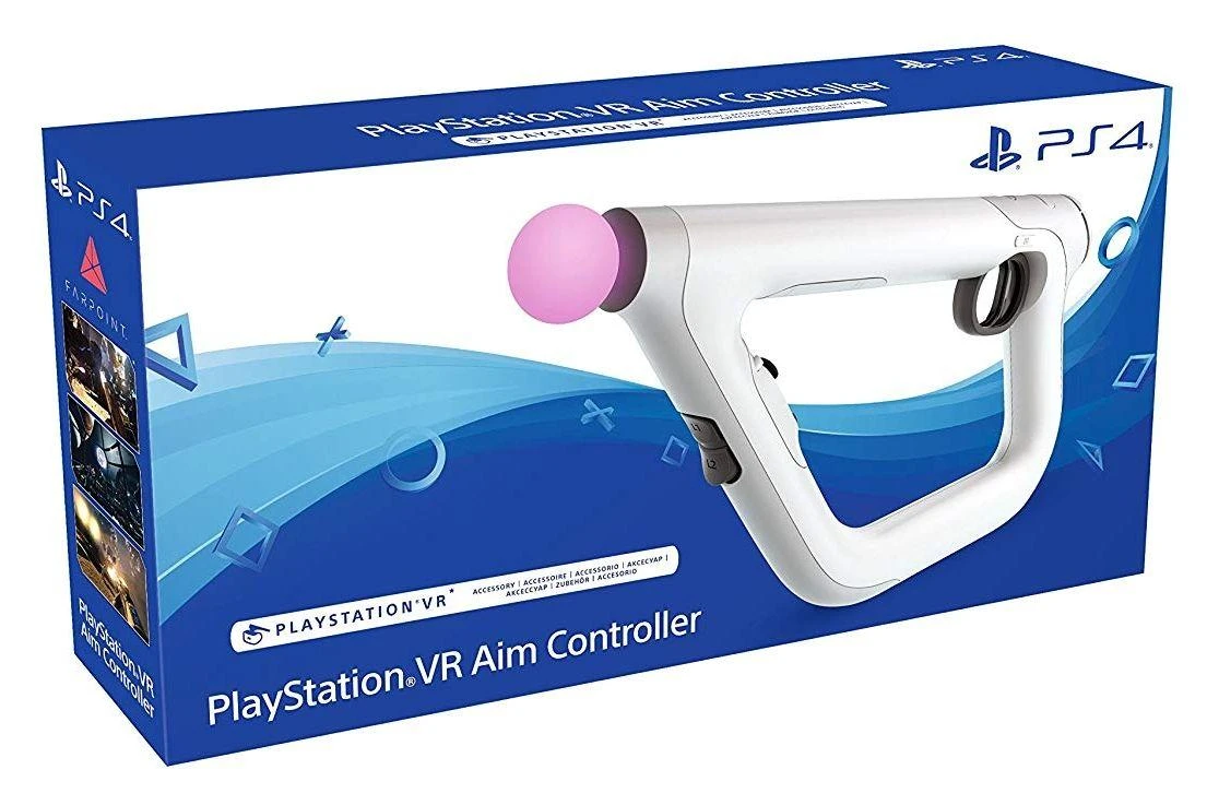 Sony VR aim Ginklas PlayStation 4 Analoginis / skaitmeninis Pilka, Balta