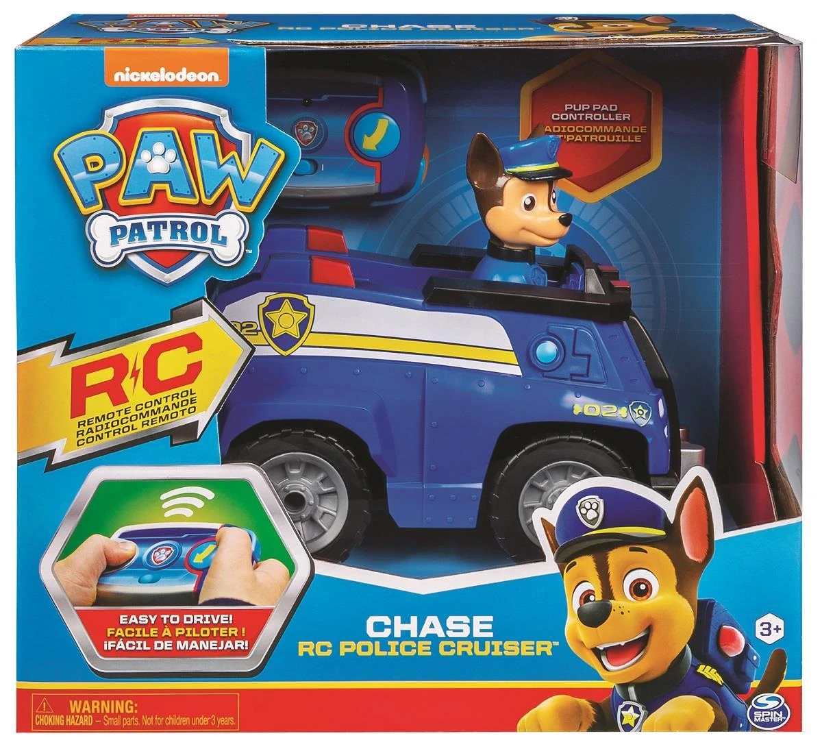 PAW PATROL valdoma transporto priemonė Chase Cruiser, 6054190