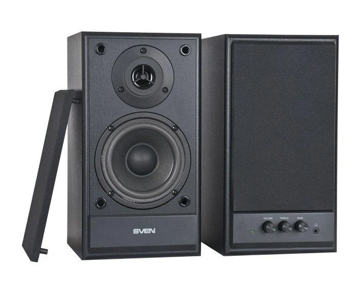 Kompiuterio kolonėlės Loudspeaker Set SVEN SPS-702 SV-0120702BL (2.0, juodos spalvos)