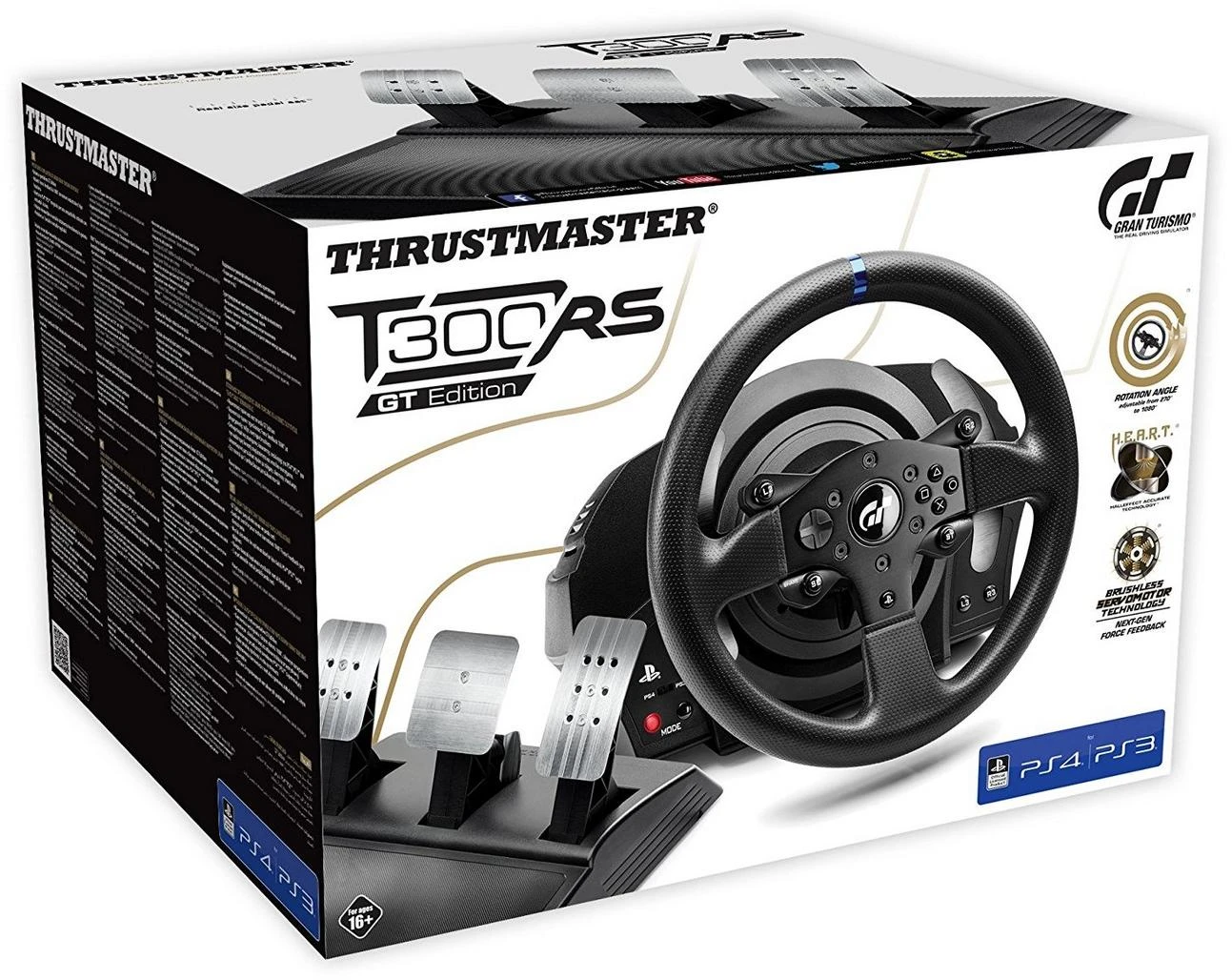Žaidimų vairas su pedalais Thrustmaster T300 RS GT Edition