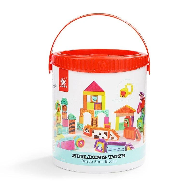Amo Toys Į viršų Bright TOPBRIGHT Kaladėlių rinkinys „Ūkis“, 80 vnt.