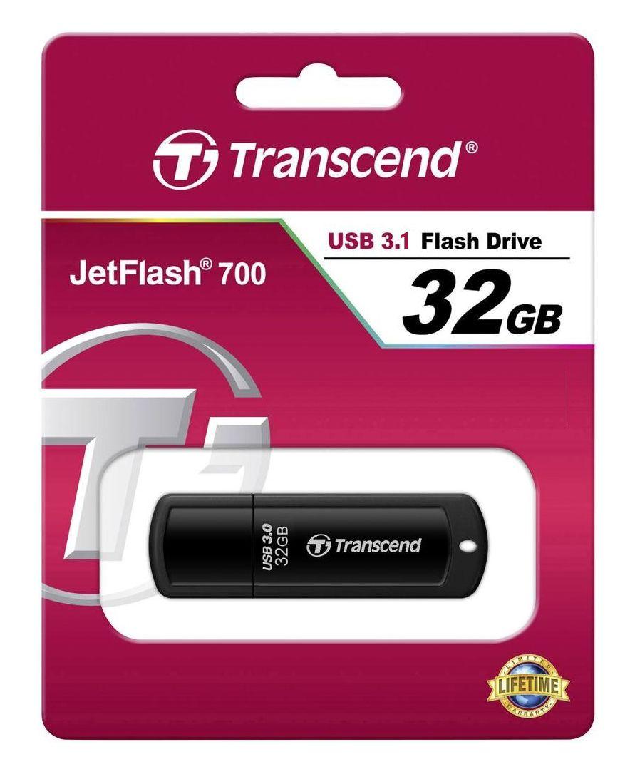 TRANSCEND JETFLASH 700 32GB USB 3.0 atmintis