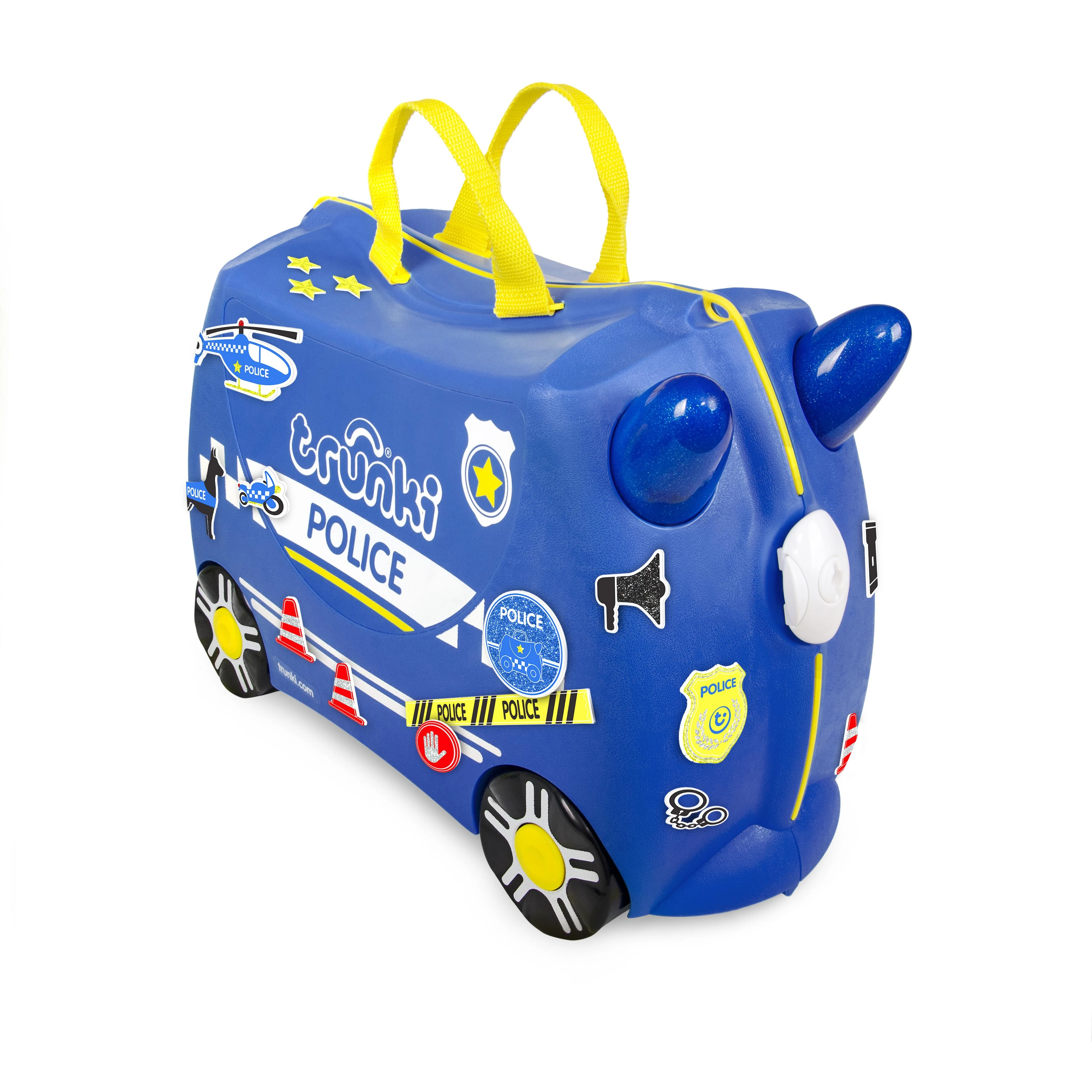 Vaikiškas lagaminas Trunki Percy Police Car, 18 l / 21x46x31 cm