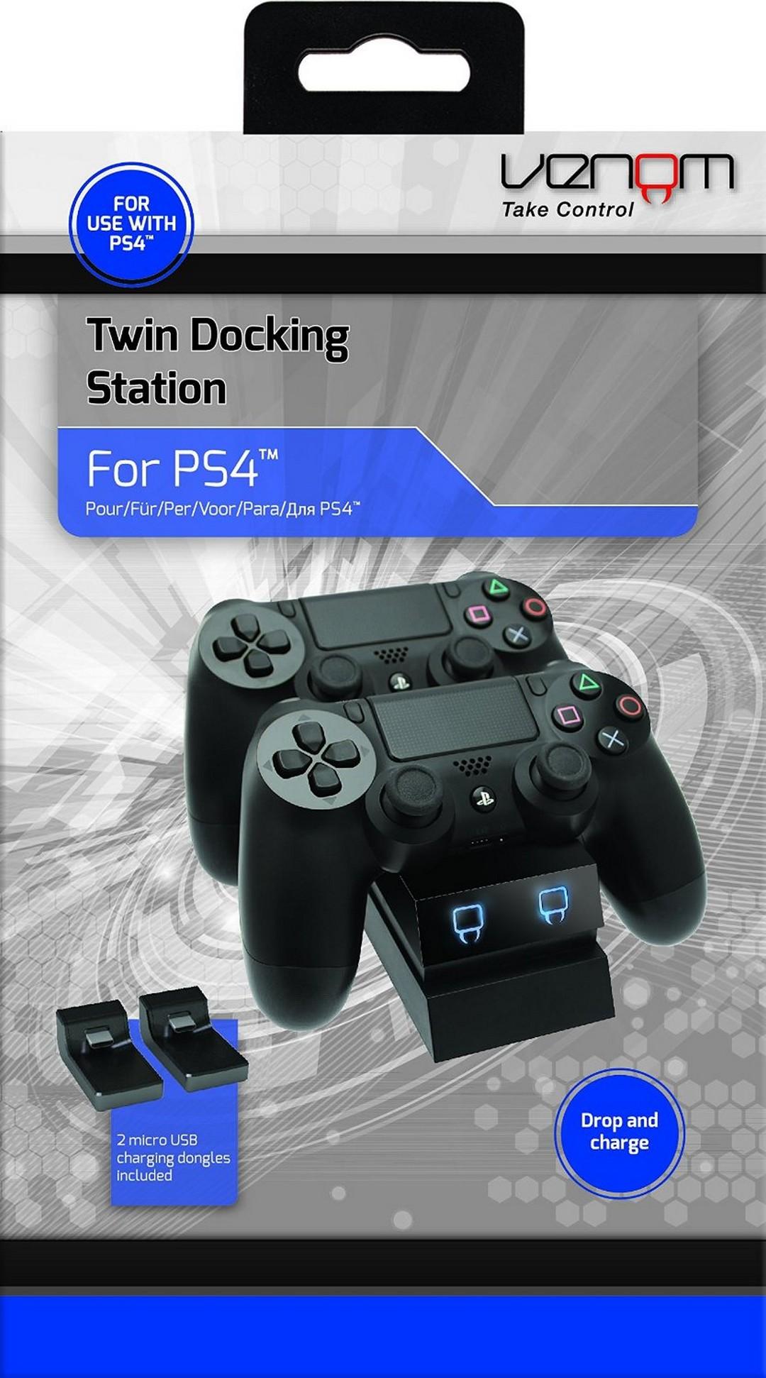 VENOM Double doko staliukas PS4 juoda padams