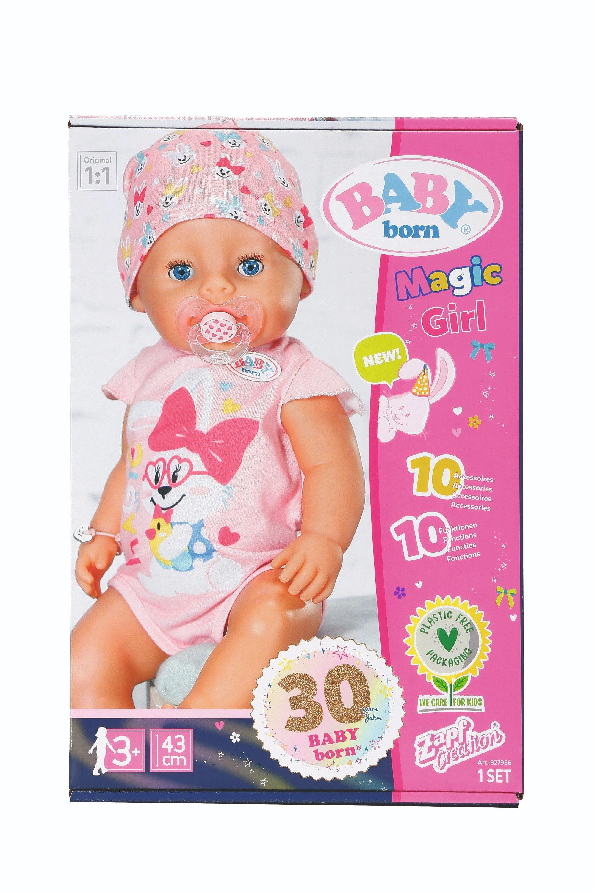Baby Born interaktyvi lėlė - mergaitė Magic Girl, 43cm (827956)