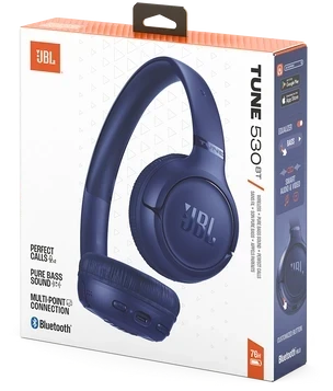 Belaidės ausinės JBL Tune 530BT, mėlynos spalvos