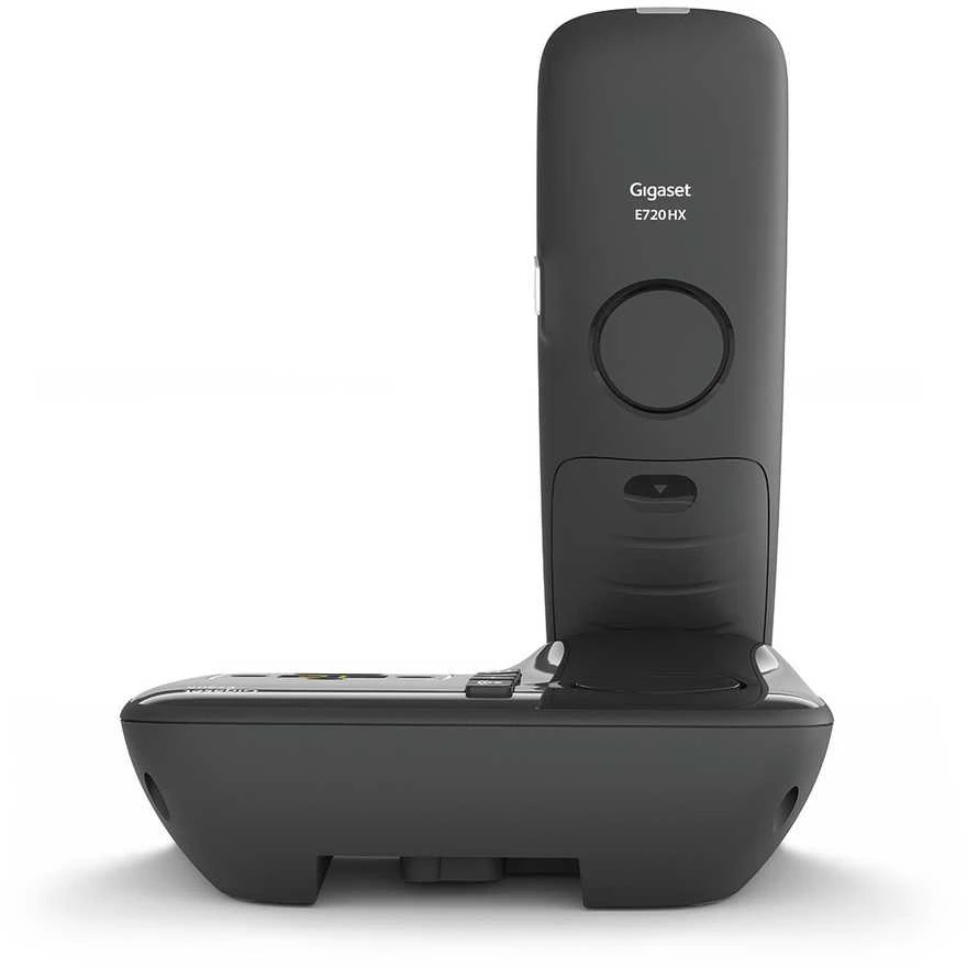 Stacionarus belaidis telefonas Gigaset E720 A, su atsakikliu, juodas