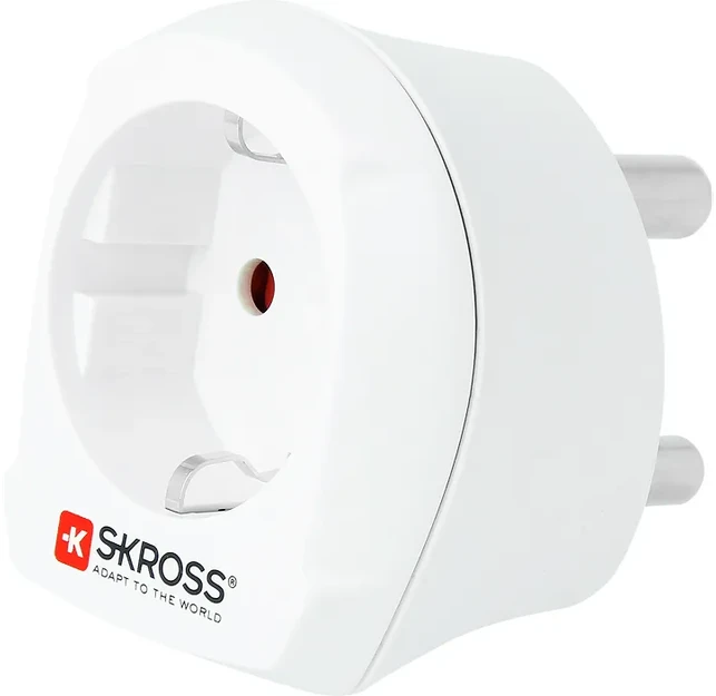 Kelioninis kištukų adapteris „Skross Combo World to South Africa“, skirtas Pietų Afrikos ir europietiškiems lizdams, 16 A, baltas (1.500202-E)