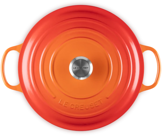 Le Creuset Signature Casserole apvalus puodas, 26 cm | spalva: oranžinė