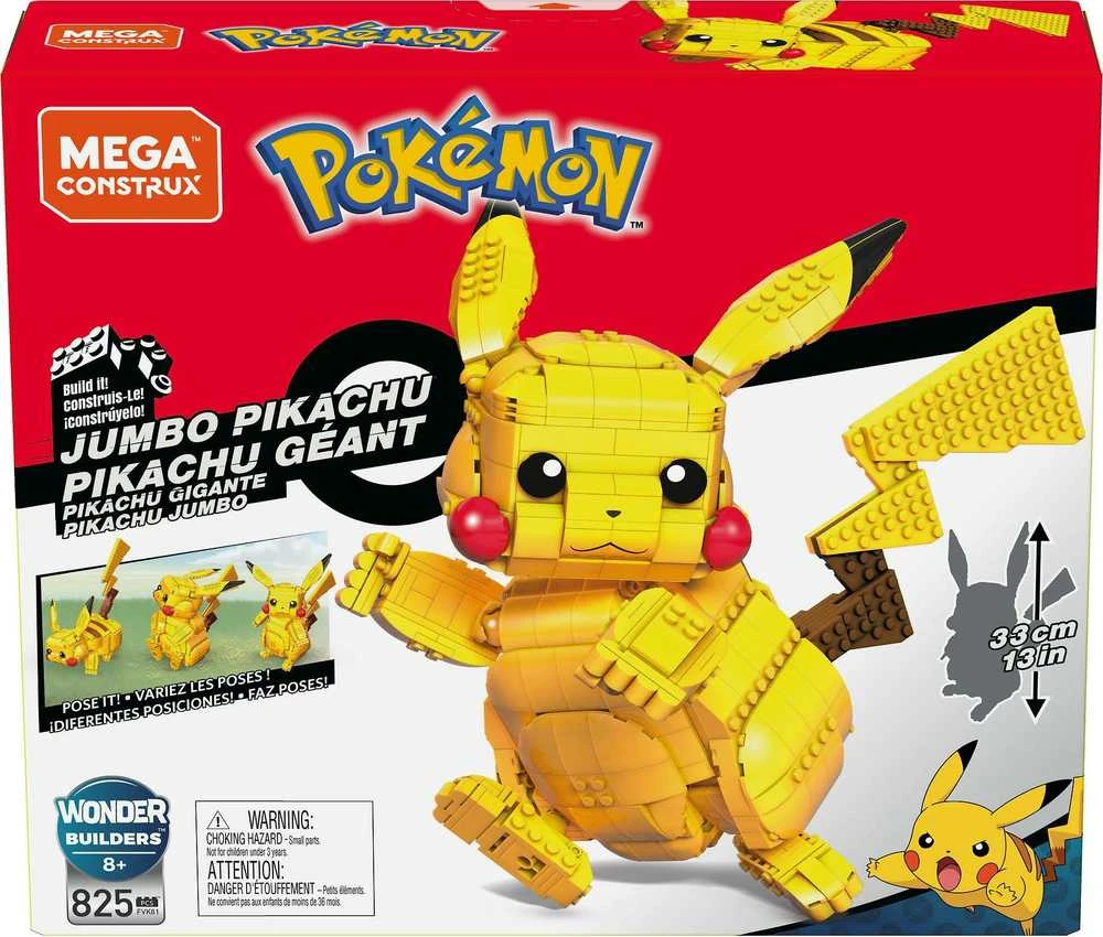 Mega Construx „Pokemon“ rinkinys „Didysis Pikachu“, ~33 cm (FVK81)