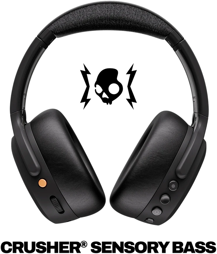 Skullcandy Crusher ANC 2 pilkos ausinės su mygtukais