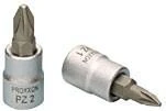 1/4" galvutė su kryžminiu PH antgaliu PROXXON PH2
