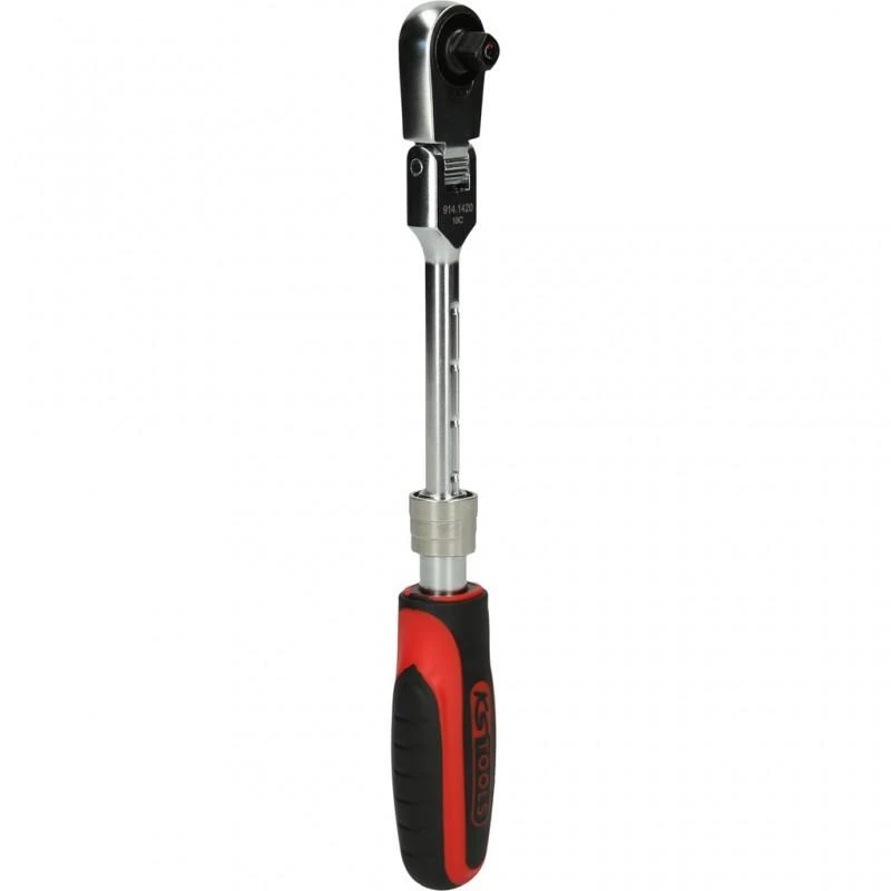 1/4" teleskopinė terkšlė KS TOOLS SlimPOWER