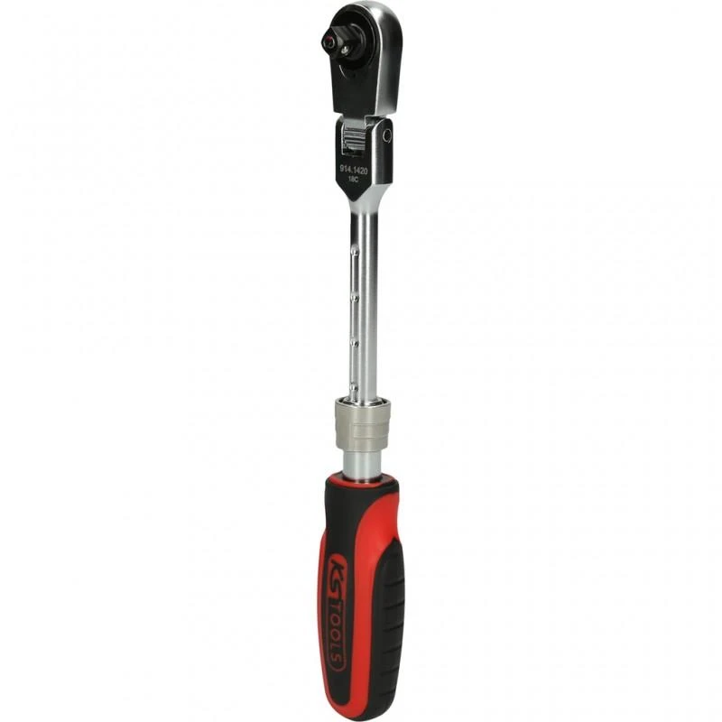 1/4" teleskopinė terkšlė KS TOOLS SlimPOWER