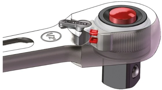 Terkšlė 1/4`` 140mm Slimpower, KS Tools