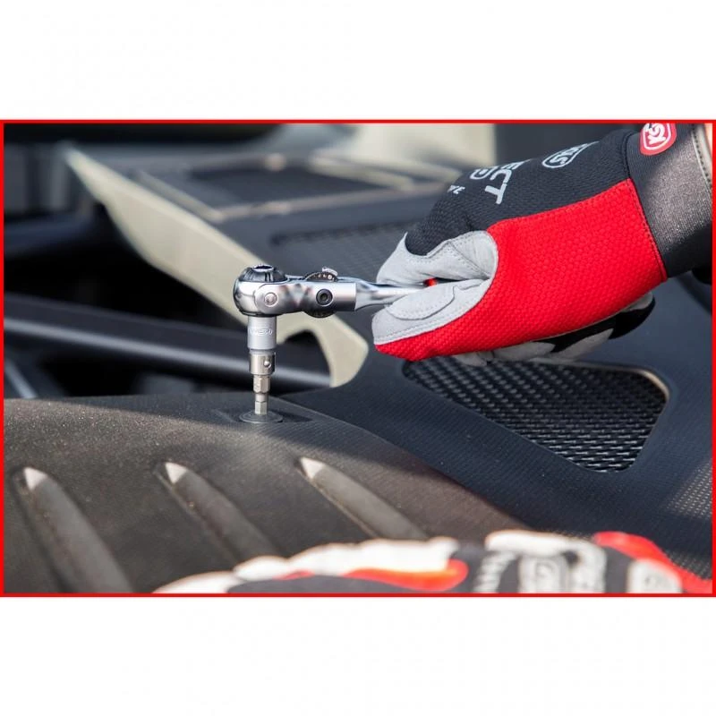 1/4" terkšlė su sukiojama T formos rankena KS TOOLS Modifix Mini
