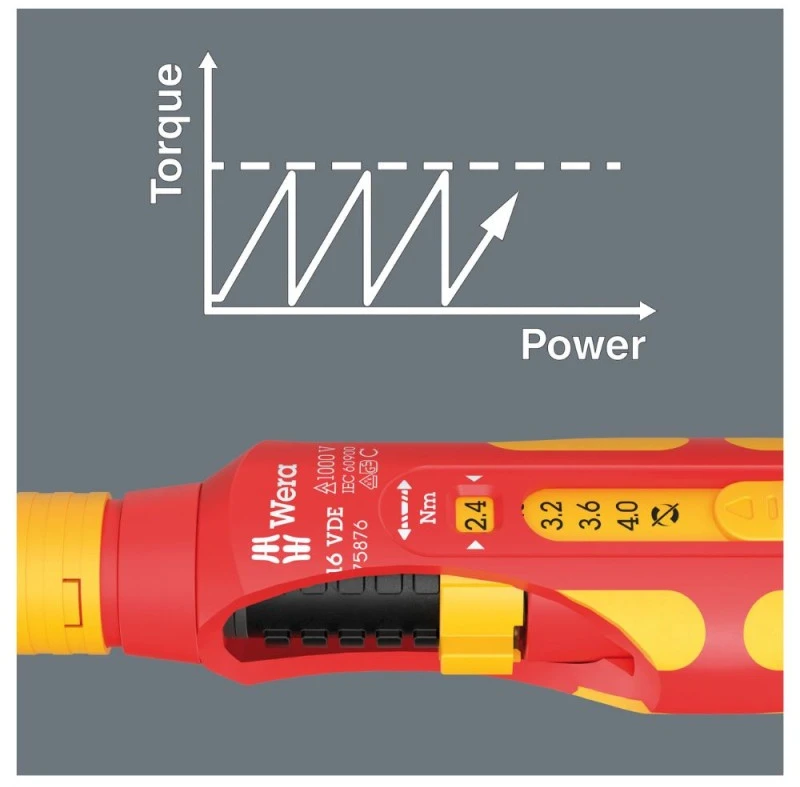 11 dalių atsuktuvų rinkinys elektrikams WERA Safe-Torque Speed Basic 2