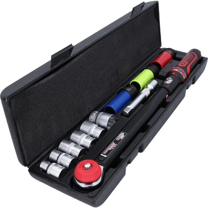 Dinamometrinis raktas, komplektas ERGOTORQUE 1/2´´ 20-200Nm, KS Tools