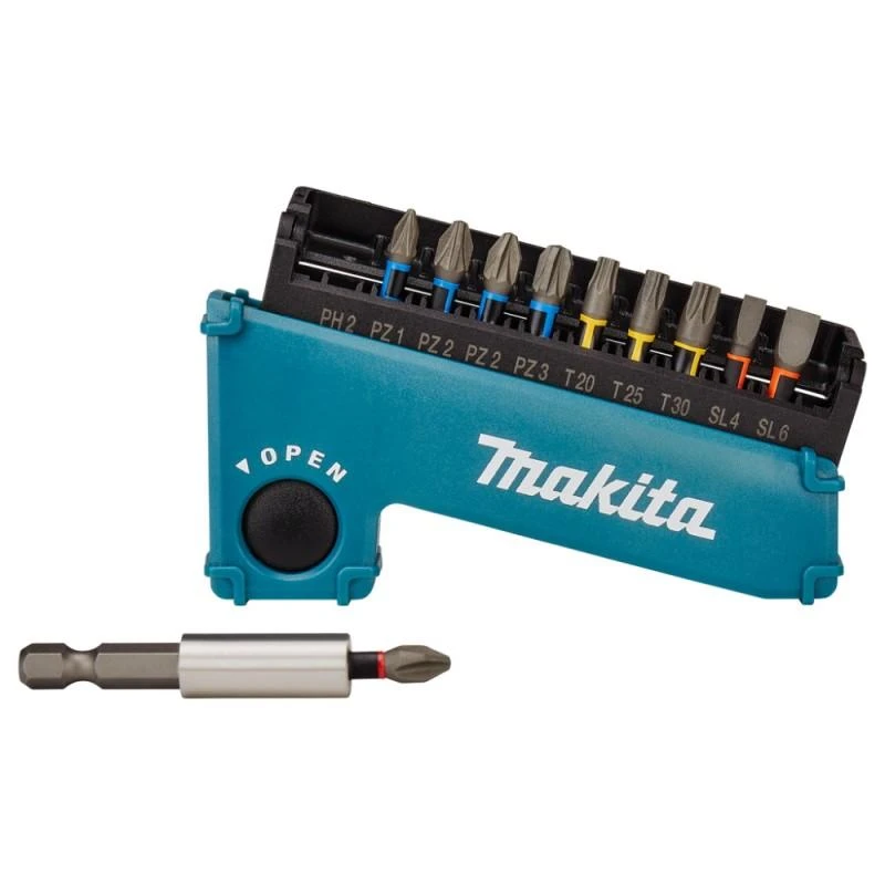 Makita E-03573 Impact Premier 11 dalių populiariausių Torsion sukimo antgalių ir antgalių laikiklio rinkinys