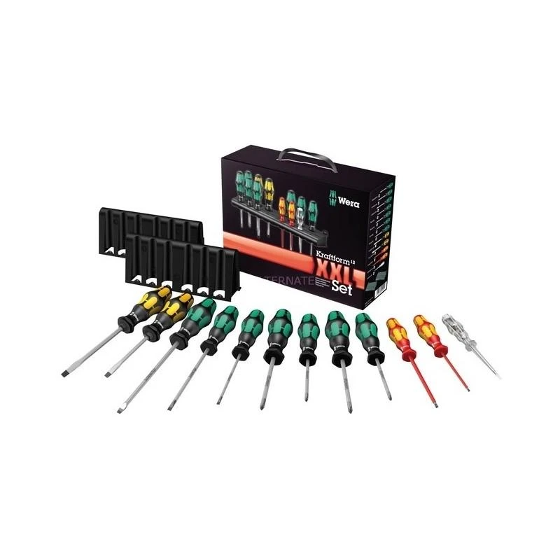12 atsuktuvų rinkinys WERA Kraftform XXL