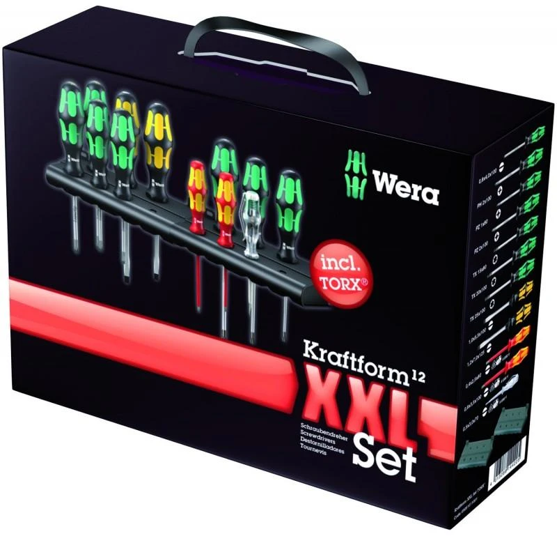 12 atsuktuvų rinkinys WERA Kraftform XXL