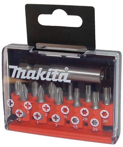 Makita Sukimo antgalių komplektas 12 vnt. D-31083 (PH, PZ, TX, 25mm, magnetic holder )