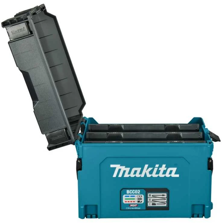 Makita BCC02 12 lizdų lagaminas atviru dangčiu