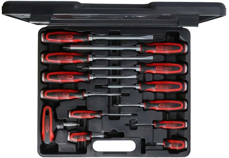 Smūginių atsuktuvų komplektas 13vnt ERGOTORQUE 13-osaline, KS Tools