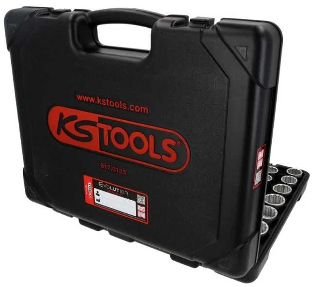 133 dalių dvylikakampių galvučių komplektas KS TOOLS 1/4" 3/8" 1/2"