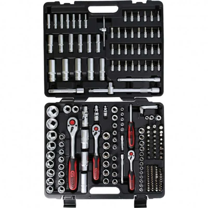 KS Tools, 195 vnt. galvučių ant. kompl., 1/4" + 3/8" + 1/2" 917.0795