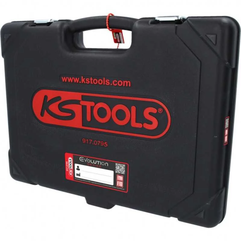 KS Tools, 195 vnt. galvučių ant. kompl., 1/4" + 3/8" + 1/2" 917.0795