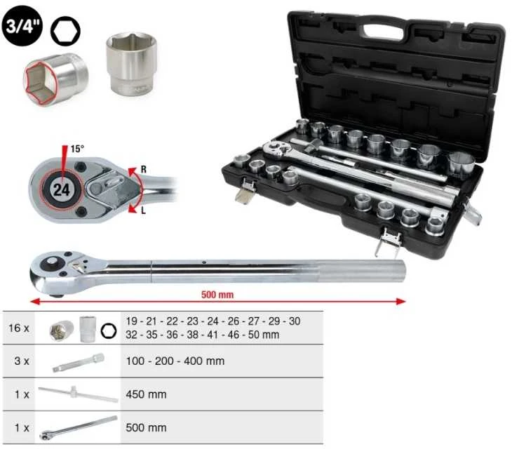 21 dalies sukimo antgalių rinkinys KS TOOLS