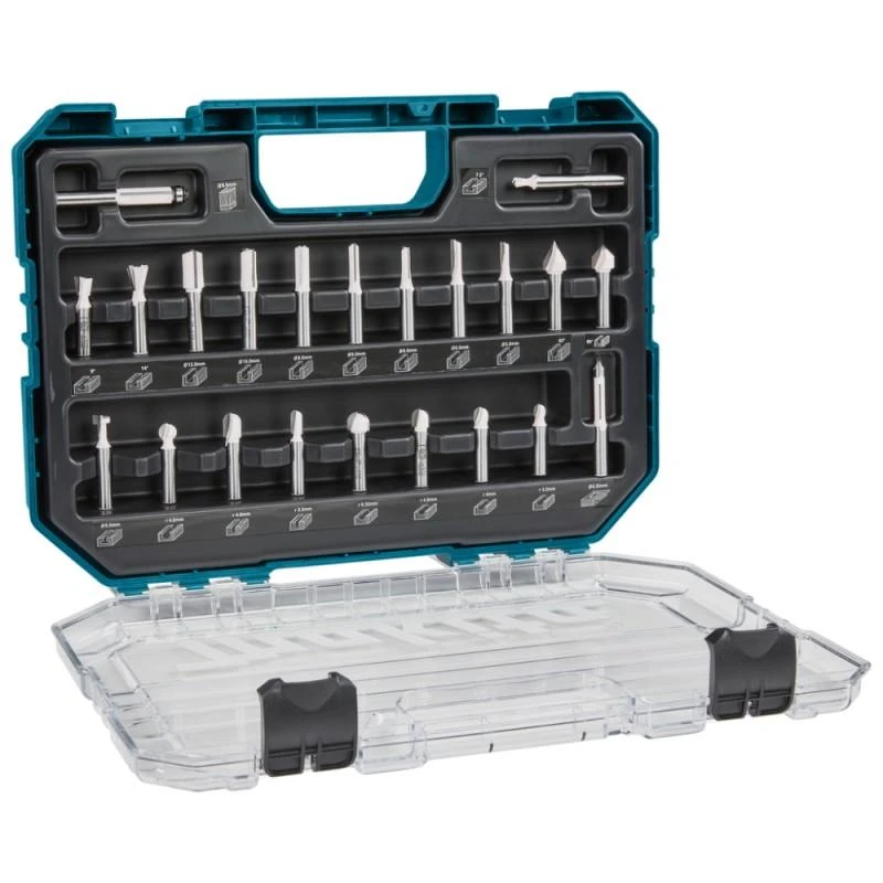 Makita 22 vnt. griovelių frezų rinkinys D-74784
