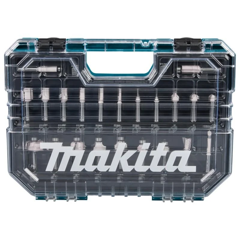 Makita 22 vnt. frezų rinkinys, įvairios paskirties D-74778
