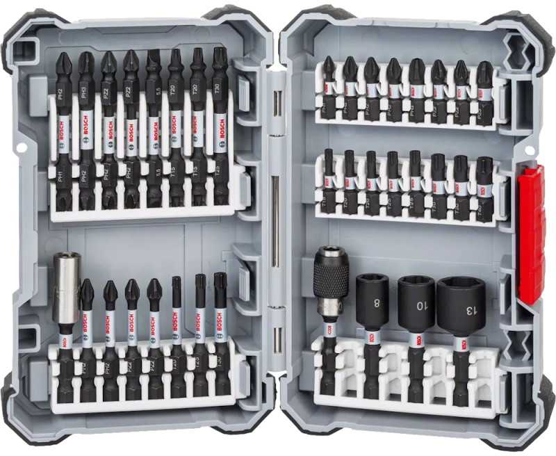 Bosch 36 dalių smūginių antgalių komplektas Impact Control PICK&CLICK