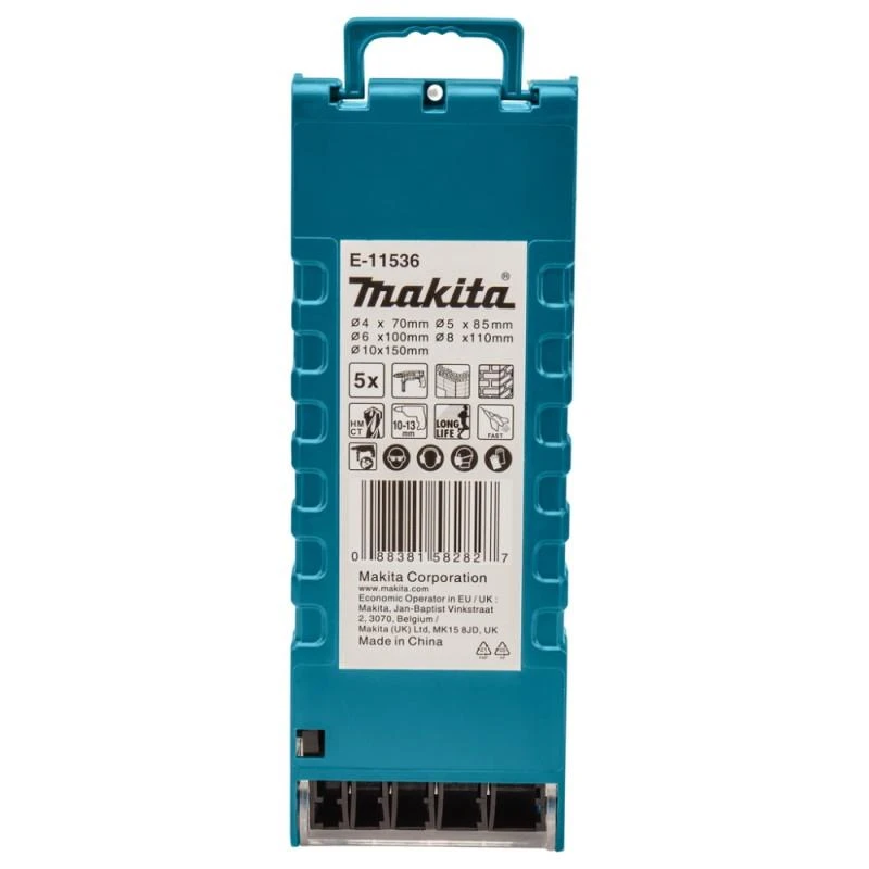 Grąžtas Makita Grąžtų mūrui komplektas 5vnt E-11536