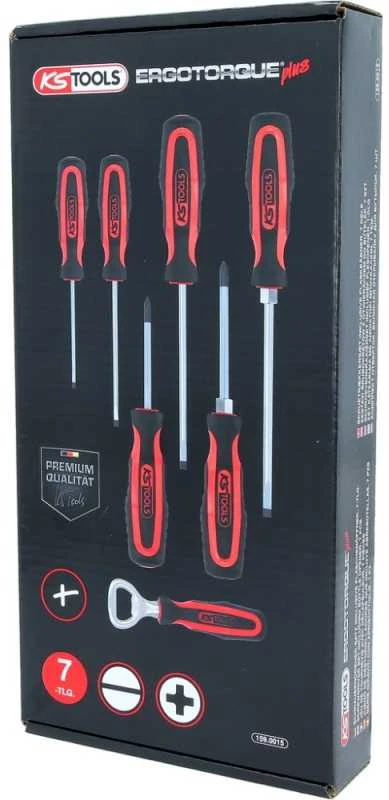 KSTOOLS 6 dalių atsuktuvų rinkinys KS TOOLS su priedu
