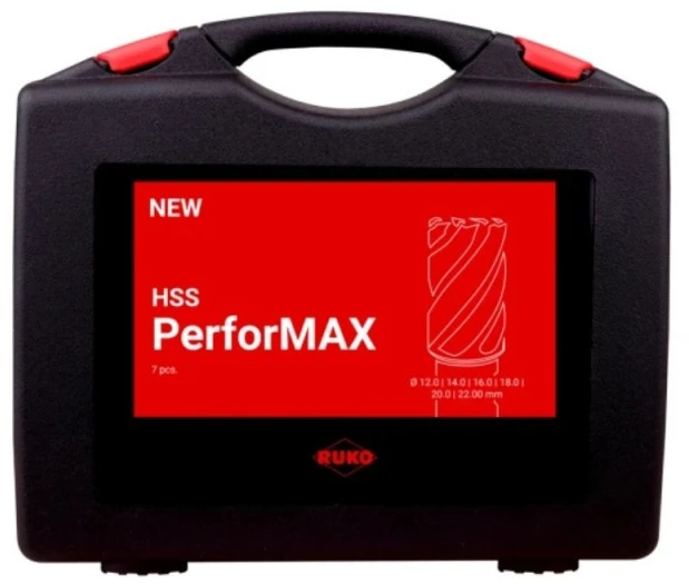 7 dalių gręžimo karūnų rinkinys RUKO HSS PerforMAX
