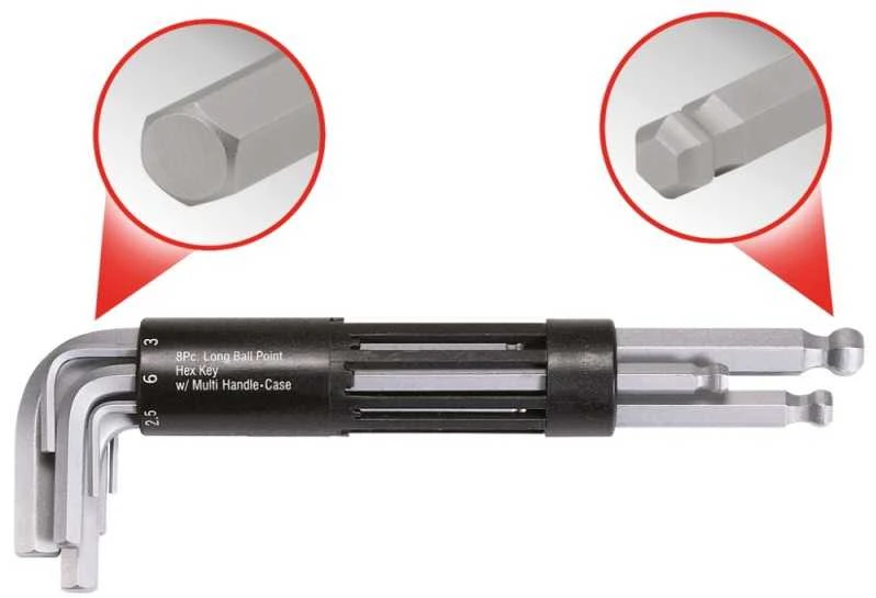8 dalių šešiakampių raktų rinkinys KS TOOLS