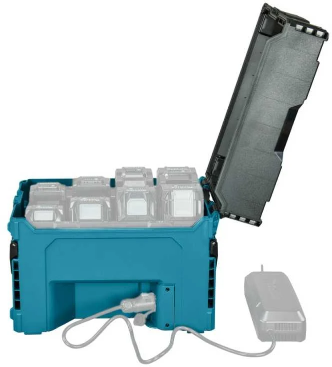 Makita 1914U3-7 Akumuliatorių įkrovimo STOTELĖS BCC01: 8 lizdai