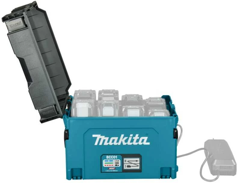 Makita BCC01 krovimo dėžė atidarytu dangčiu