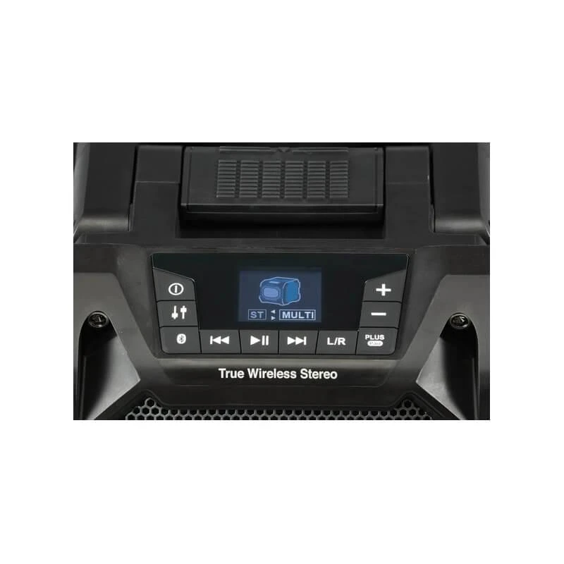 Makita DMR203B Darbinis akumuliatorinis „bluetooth“ grotuvas 12V MAX- 18V, LCD, Juodas, True wireless stereo