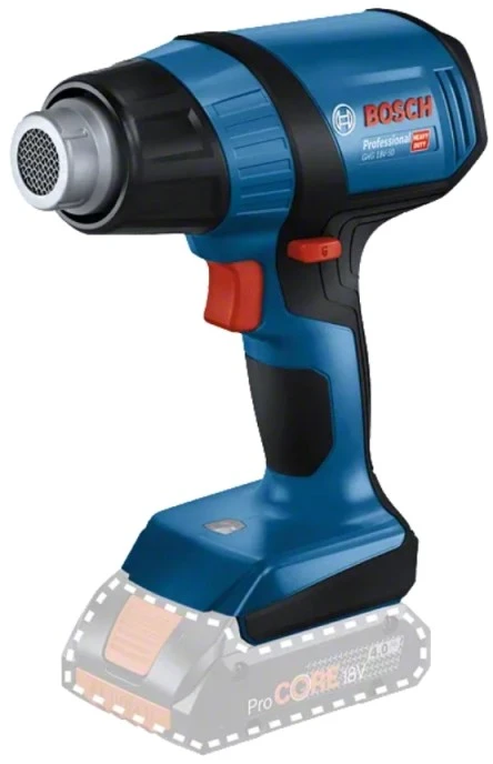 Akumuliatorinis karšto oro pistoletas Bosch GHG 18V-50, 350/500°C, be akumuliatoriaus ir kroviklio