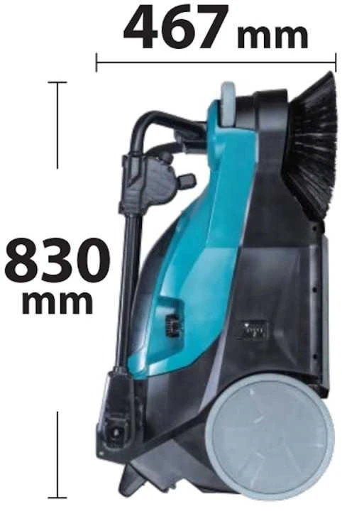 Makita VS001GZ Akumuliatorinė XGT ® šlavimo mašina su siurbimo funkcija, 24 litrų talpos, HEPA klasės akumuliatorinė šlavimo mašina su siurbimo funkcija.